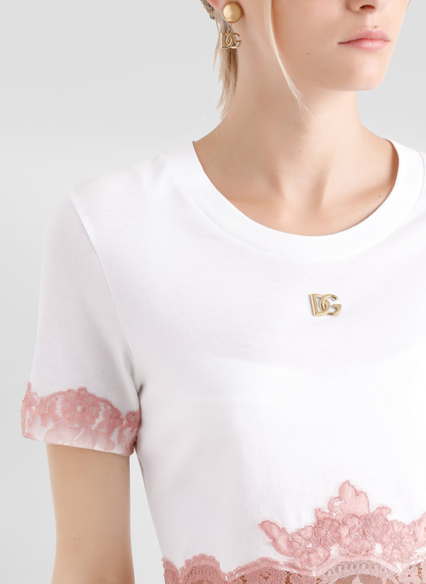 Dolce&Gabbana T-shirt with lace details