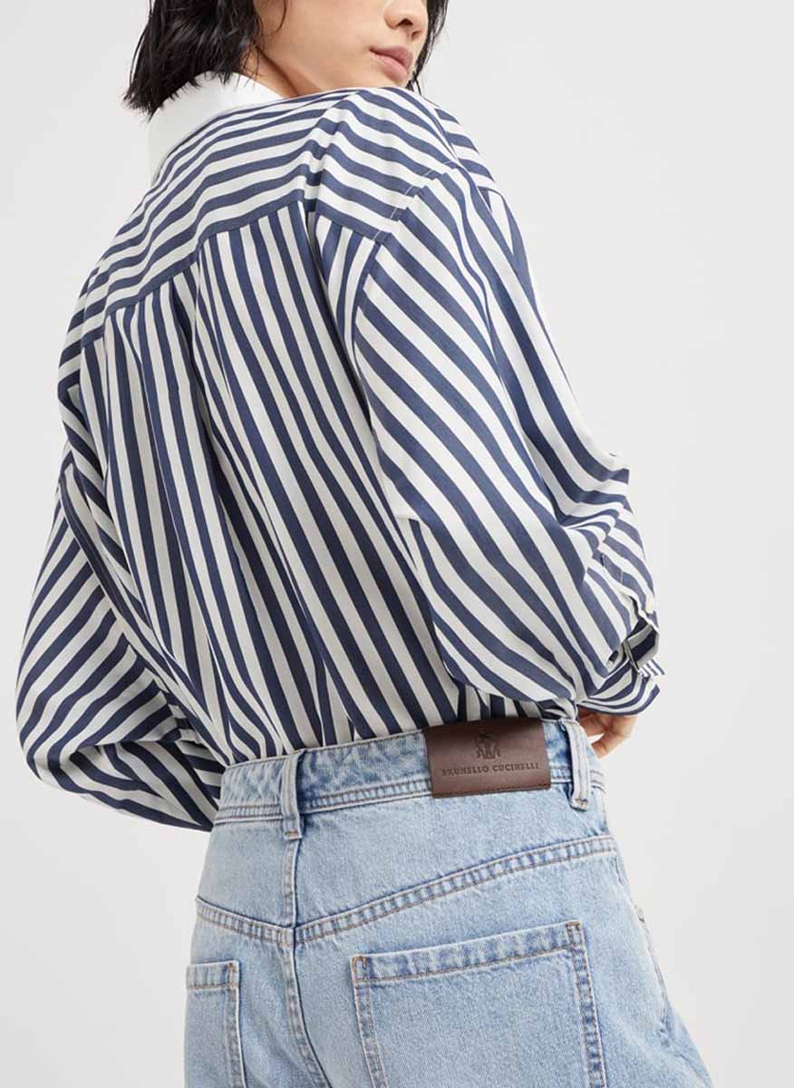 Деним 'Baggy' Brunello Cucinelli