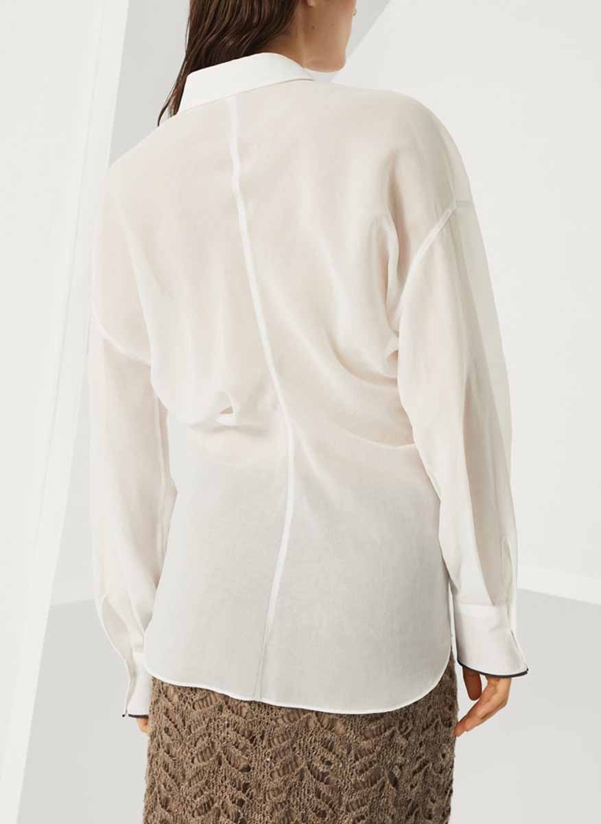 Brunello Cucinelli shirt in organza