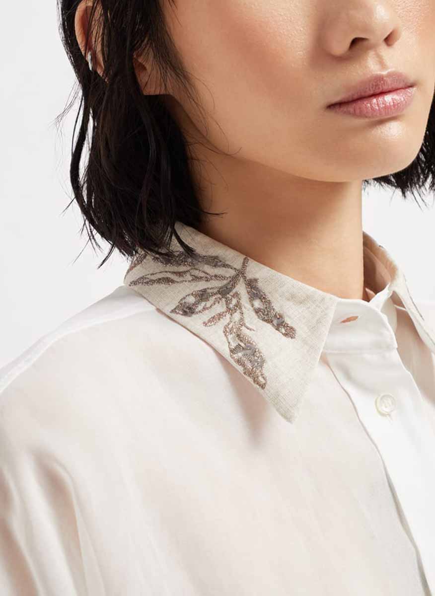 Риза с бродерия Brunello Cucinelli