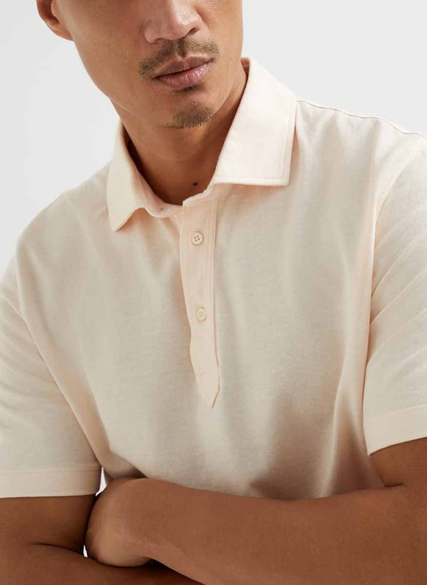 Brunello Cucinelli linen polo shirt