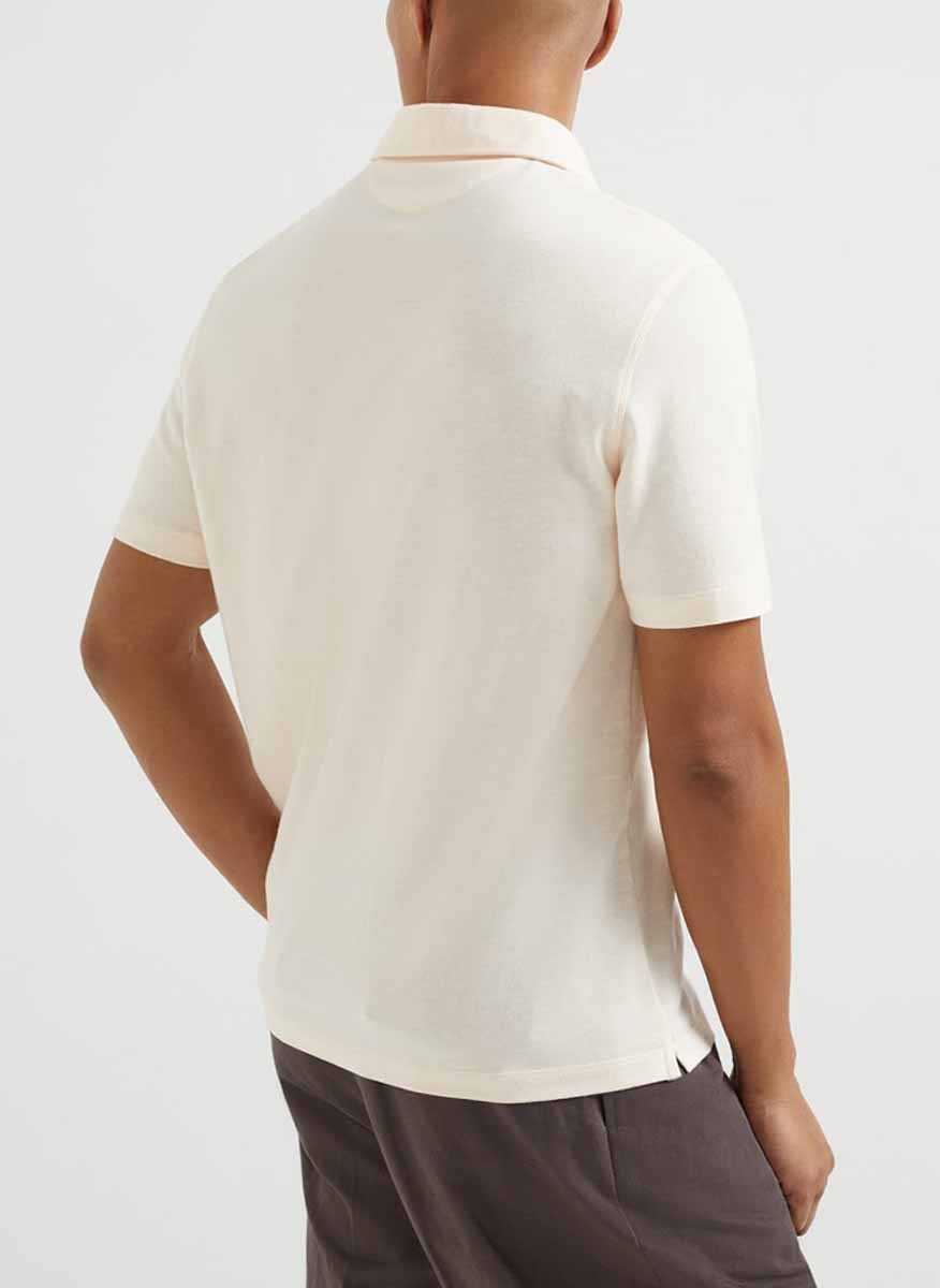 Brunello Cucinelli linen polo shirt