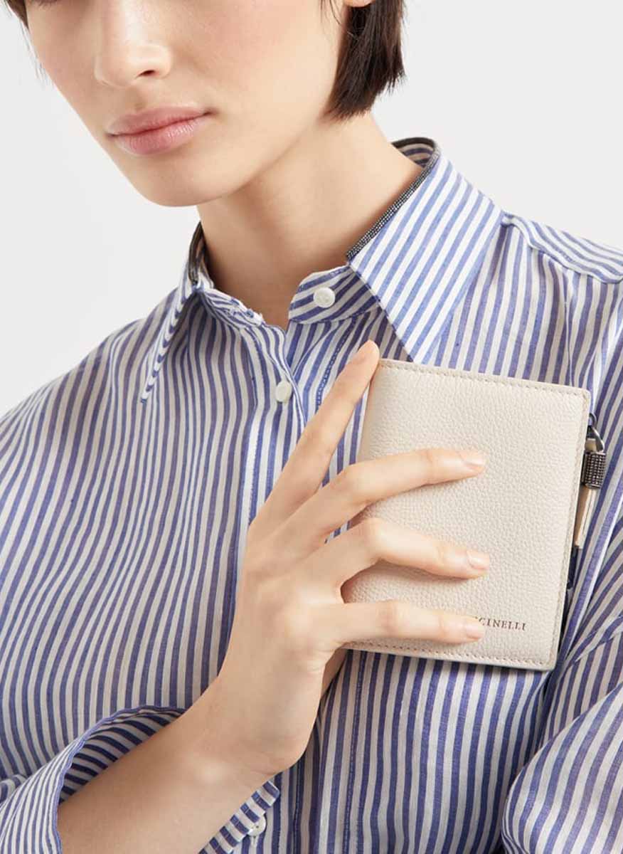 Brunello Cucinelli wallet with monili