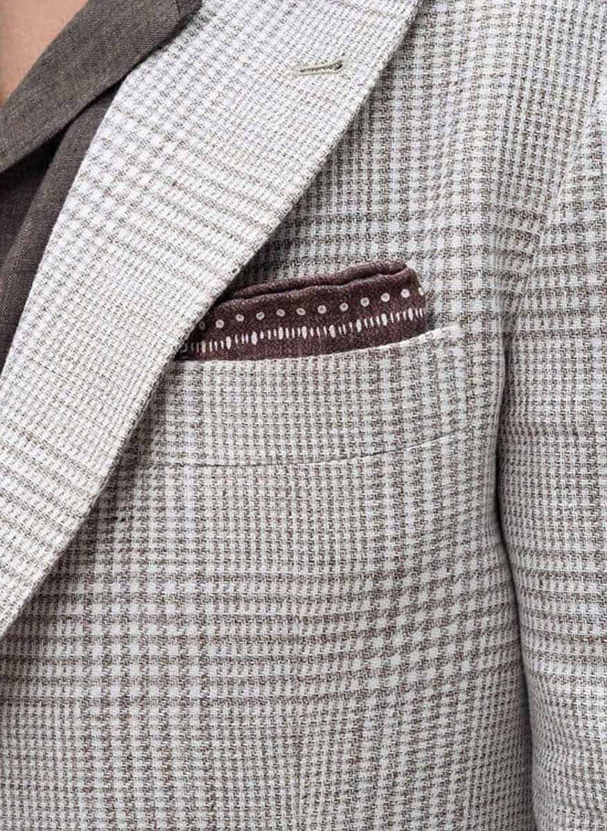 Brunello Cucinelli silk pocket square
