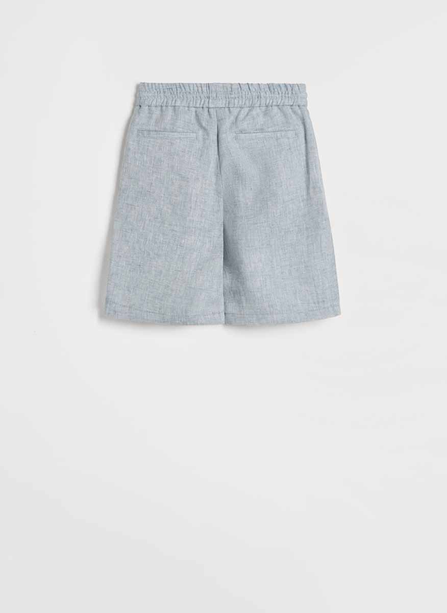 Бермуди от лен Brunello Cucinelli Kids 8
