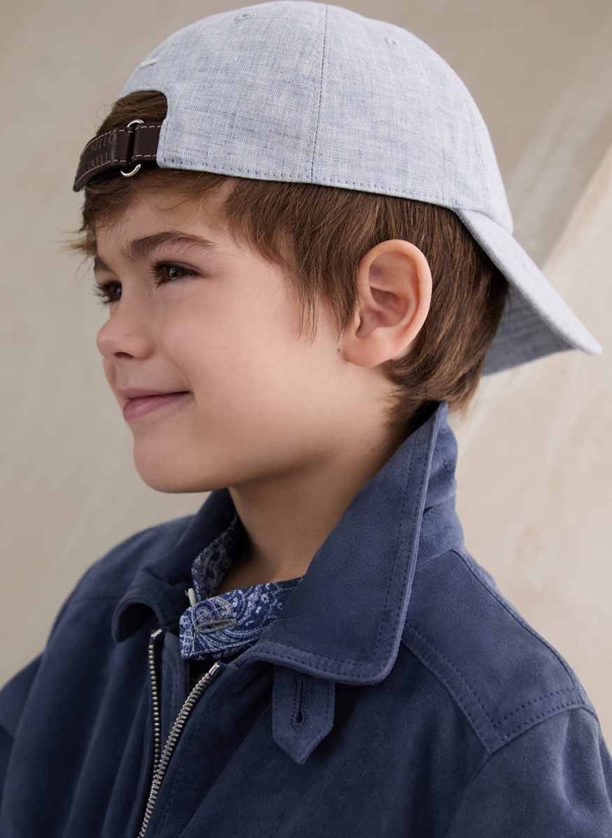 Ленена шапка Brunello Cucinelli Kids S