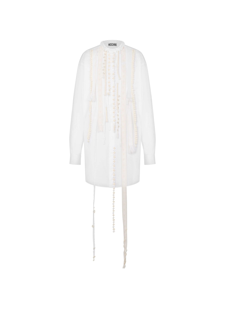 Рокля с бродерия 'Shirt-style' Moschino
