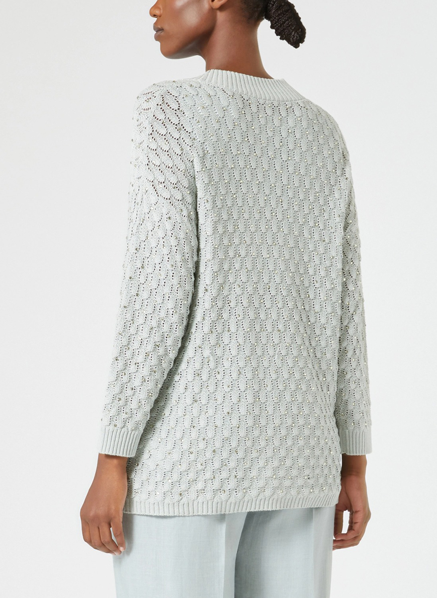 Marina Rinaldi Alpe cardigan with rhinestones 