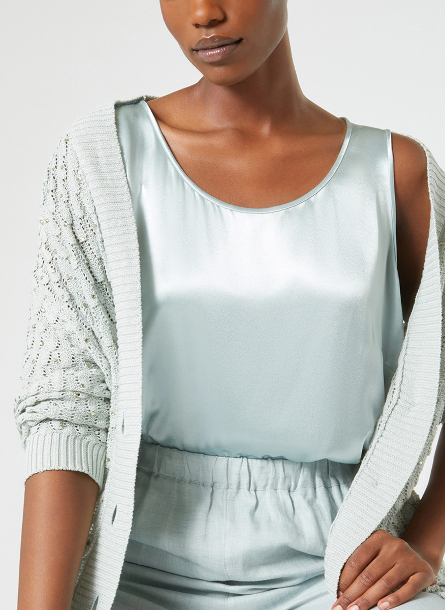 Marina Rinaldi Alpe cardigan with rhinestones 
