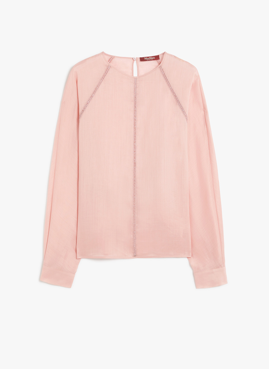 Блуза с макраме дантела Max Mara Studio Edile