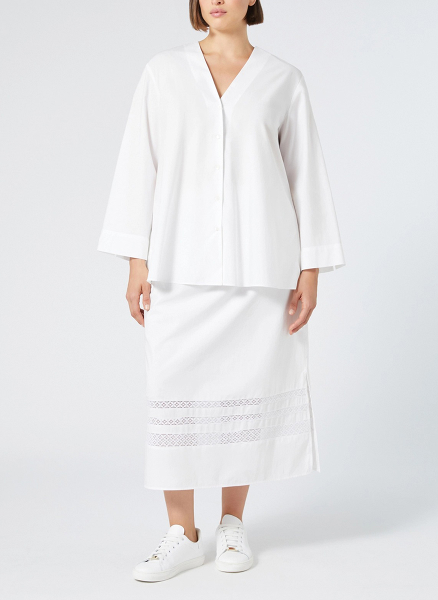Marina RInaldi Gettata skirt with lace