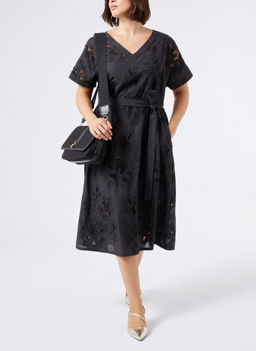 Marina Rinaldi Micaela dress with embroidery