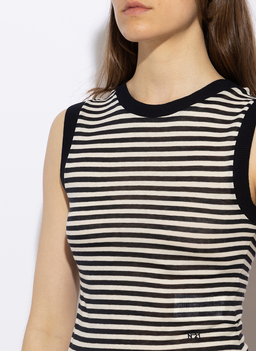 Nº21 top in silk blend