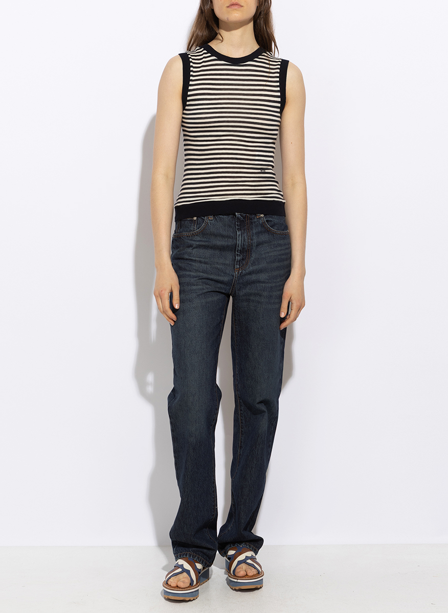 Nº21 top in silk blend
