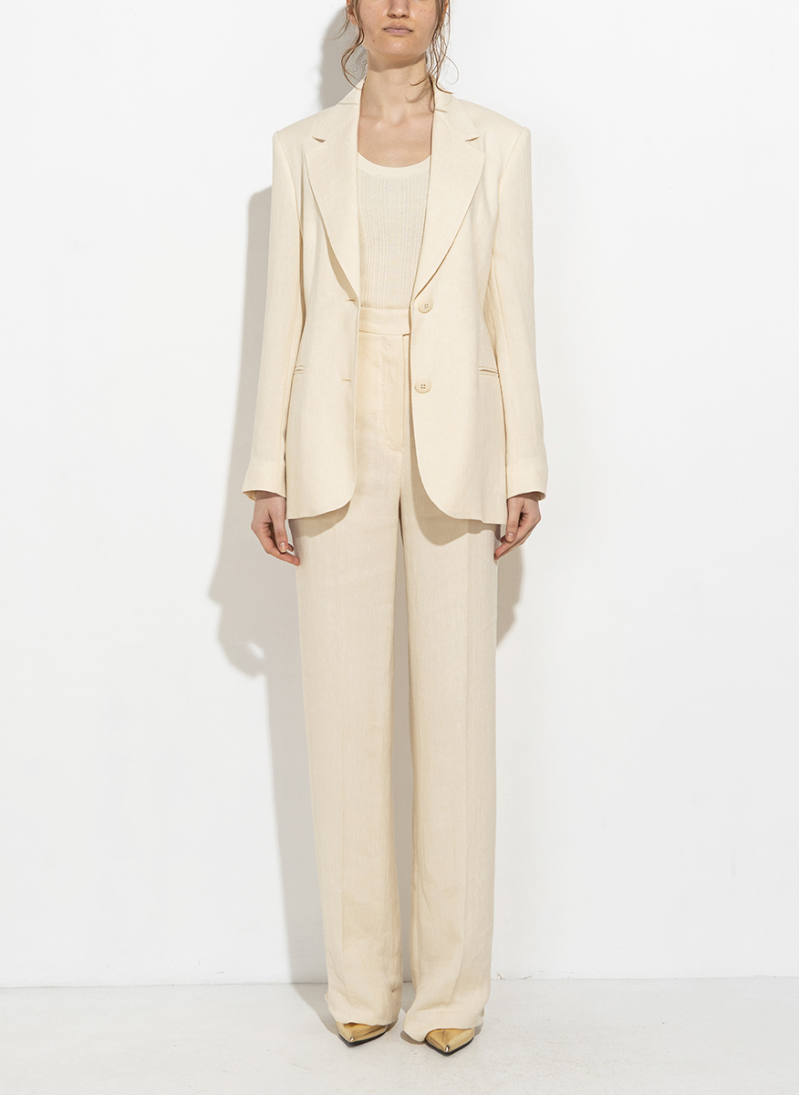 Сако от лен Max Mara Studio Micio