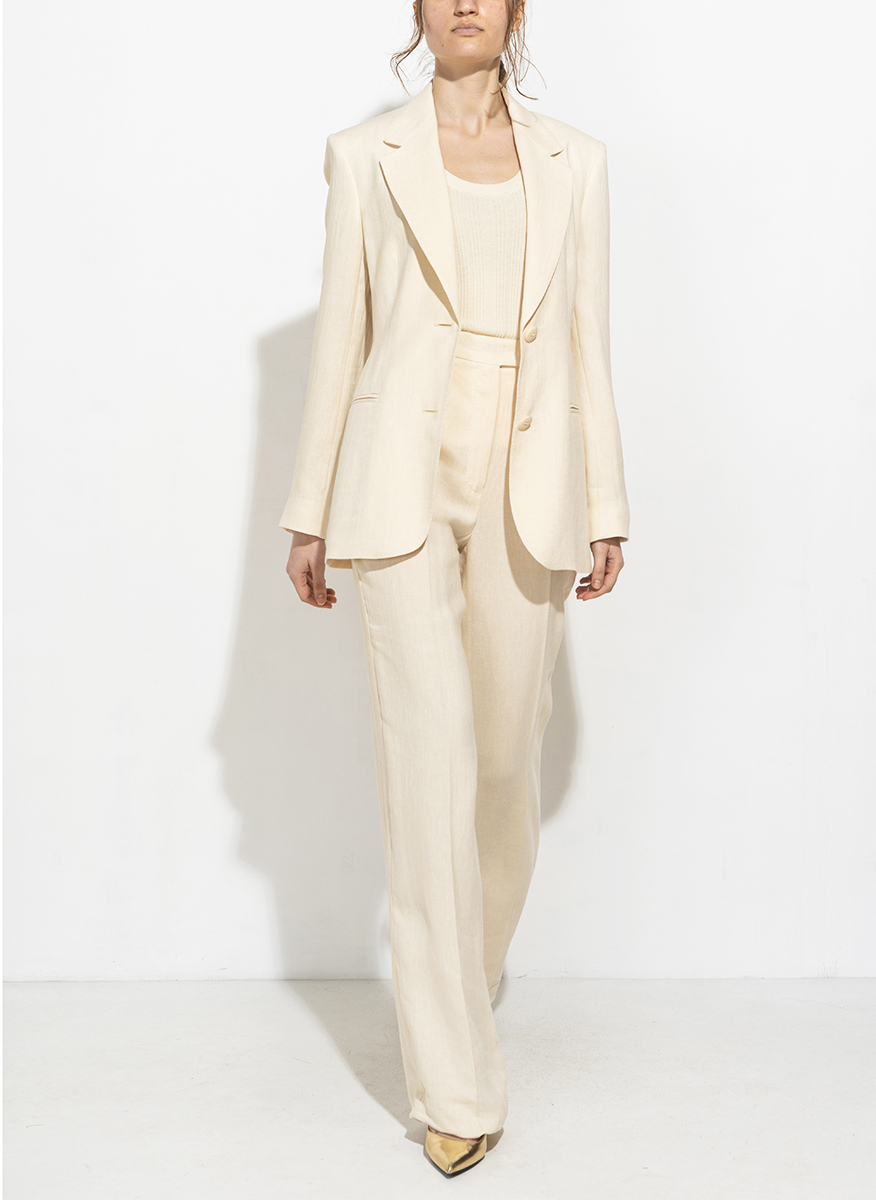 Сако от лен Max Mara Studio Micio