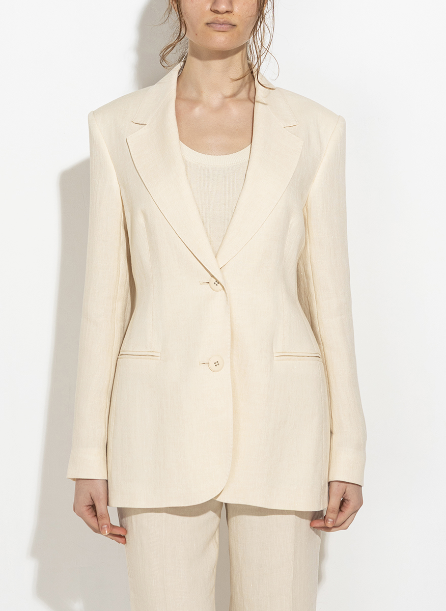 Сако от лен Max Mara Studio Micio