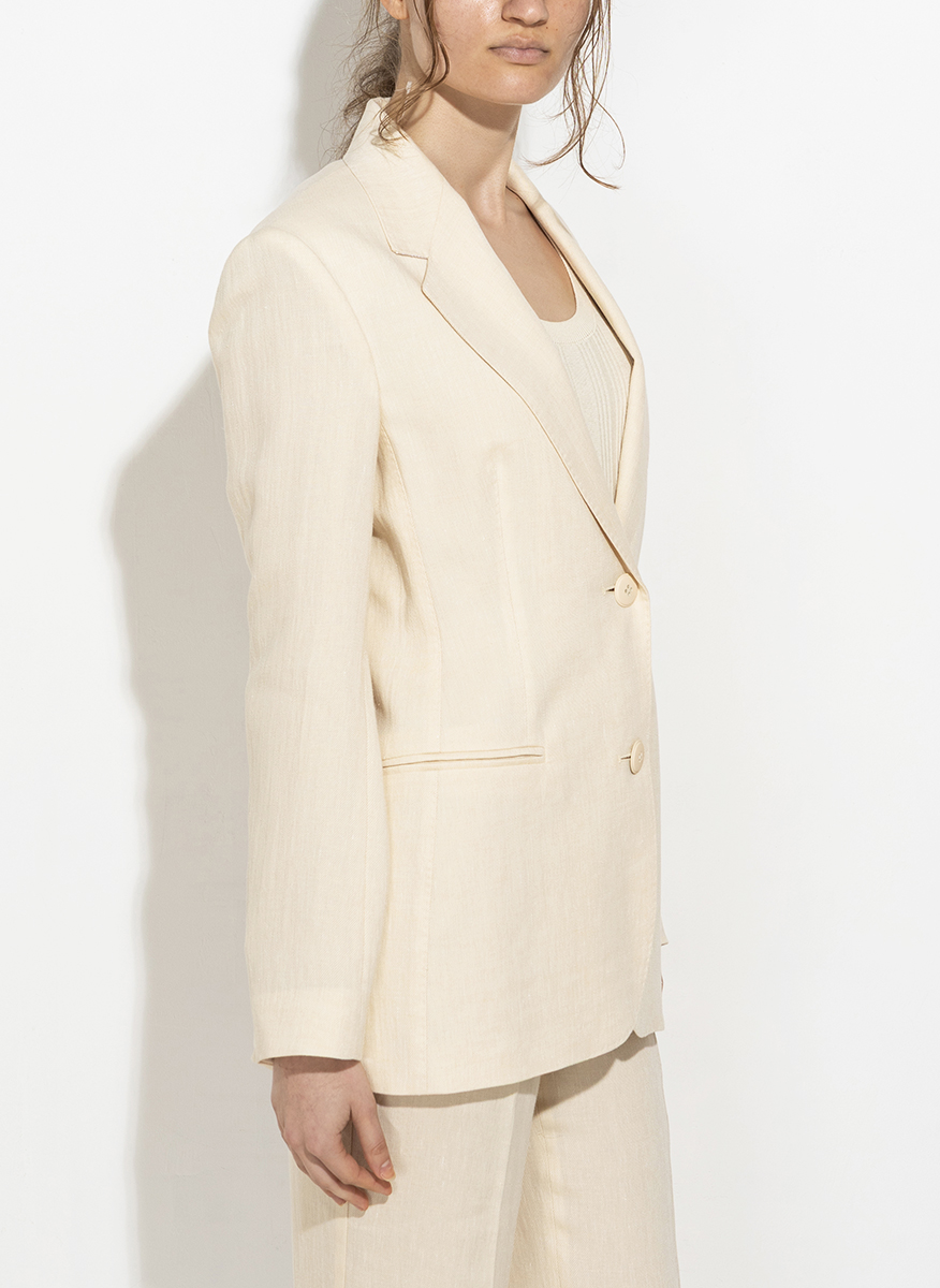 Сако от лен Max Mara Studio Micio