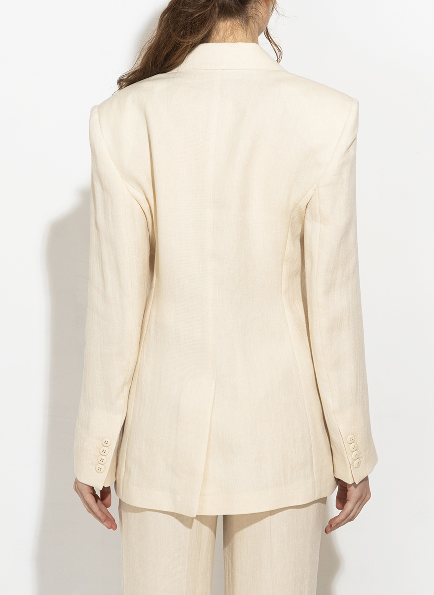 Сако от лен Max Mara Studio Micio