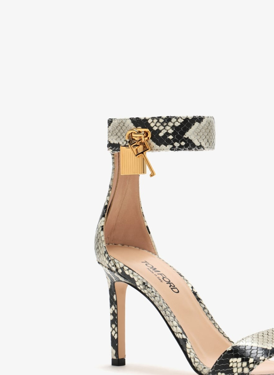 Сандали на ток с 'padlock' детайл Tom Ford