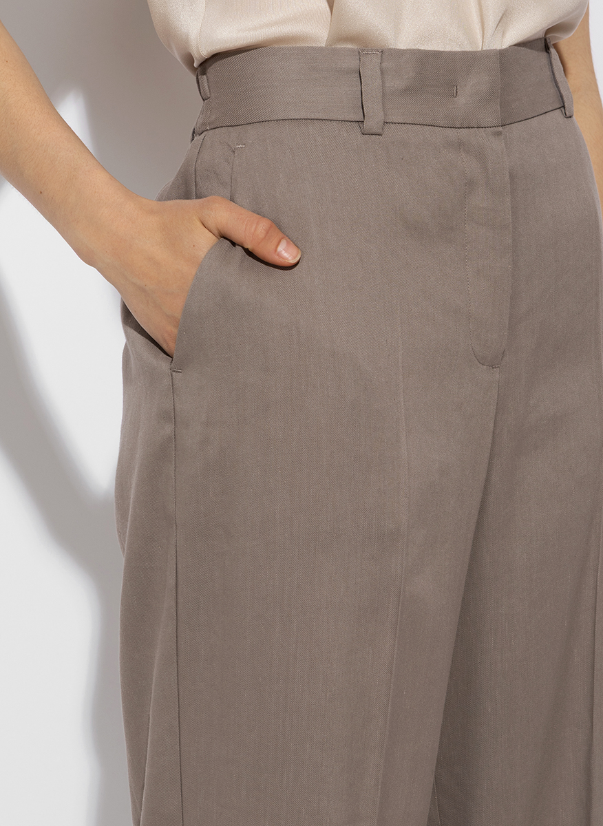 Lorena Antoniazzi linen blend trousers