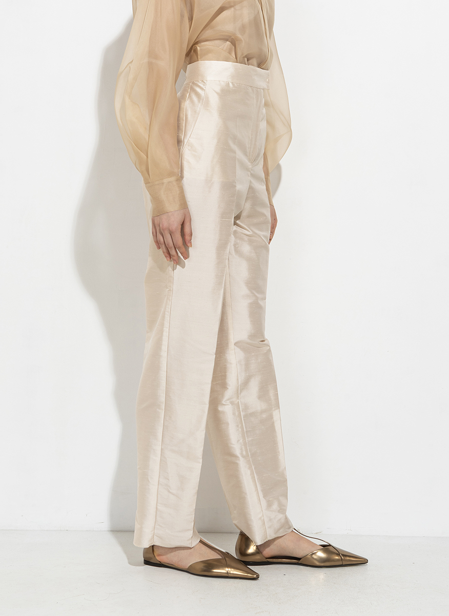 Копринен панталон Max Mara Studio Fago