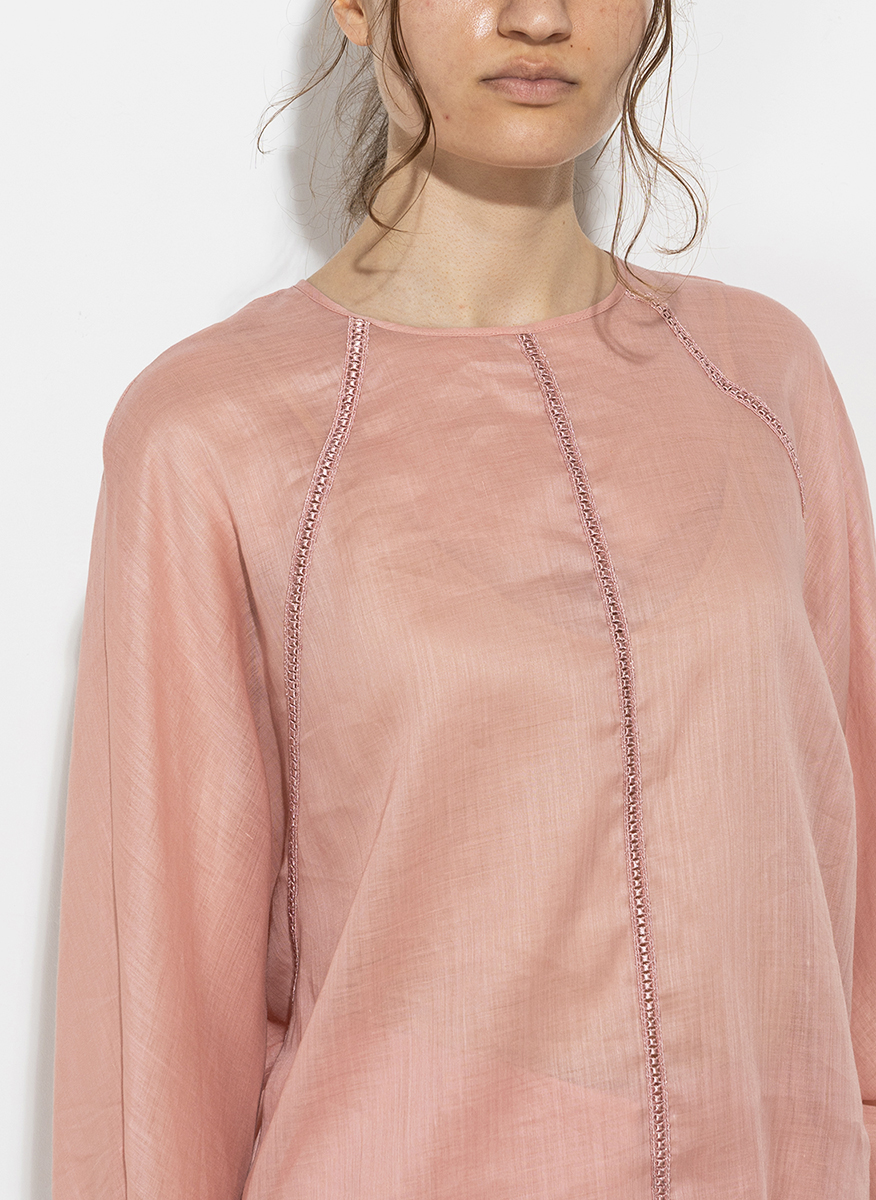Блуза с макраме дантела Max Mara Studio Edile