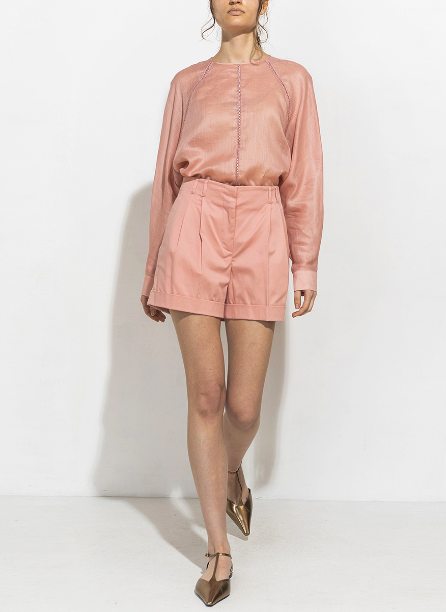 Блуза с макраме дантела Max Mara Studio Edile