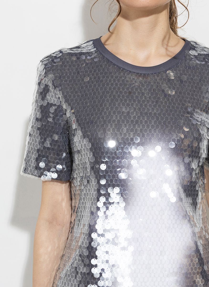 Тишърт с пайети Sportmax Kibbutz