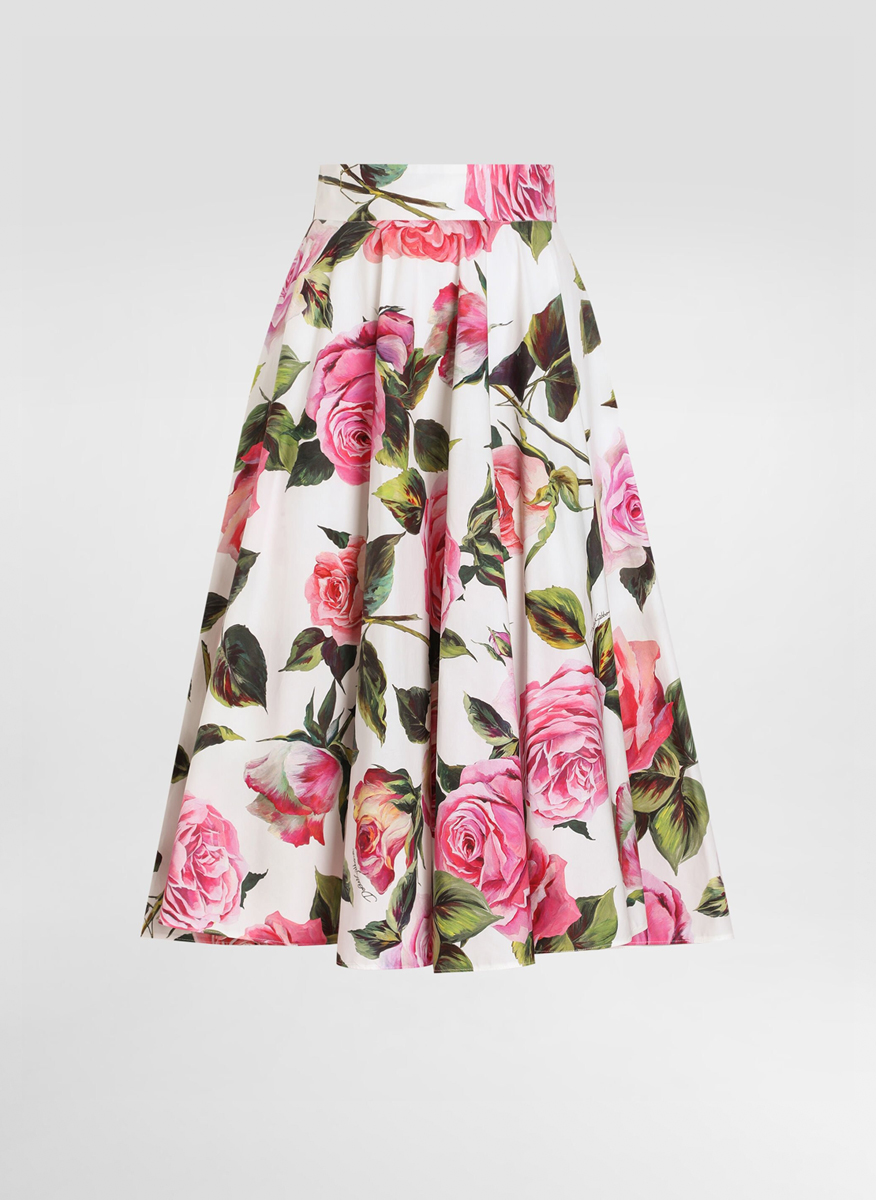 Пола с 'Rose' принт Dolce&Gabbana