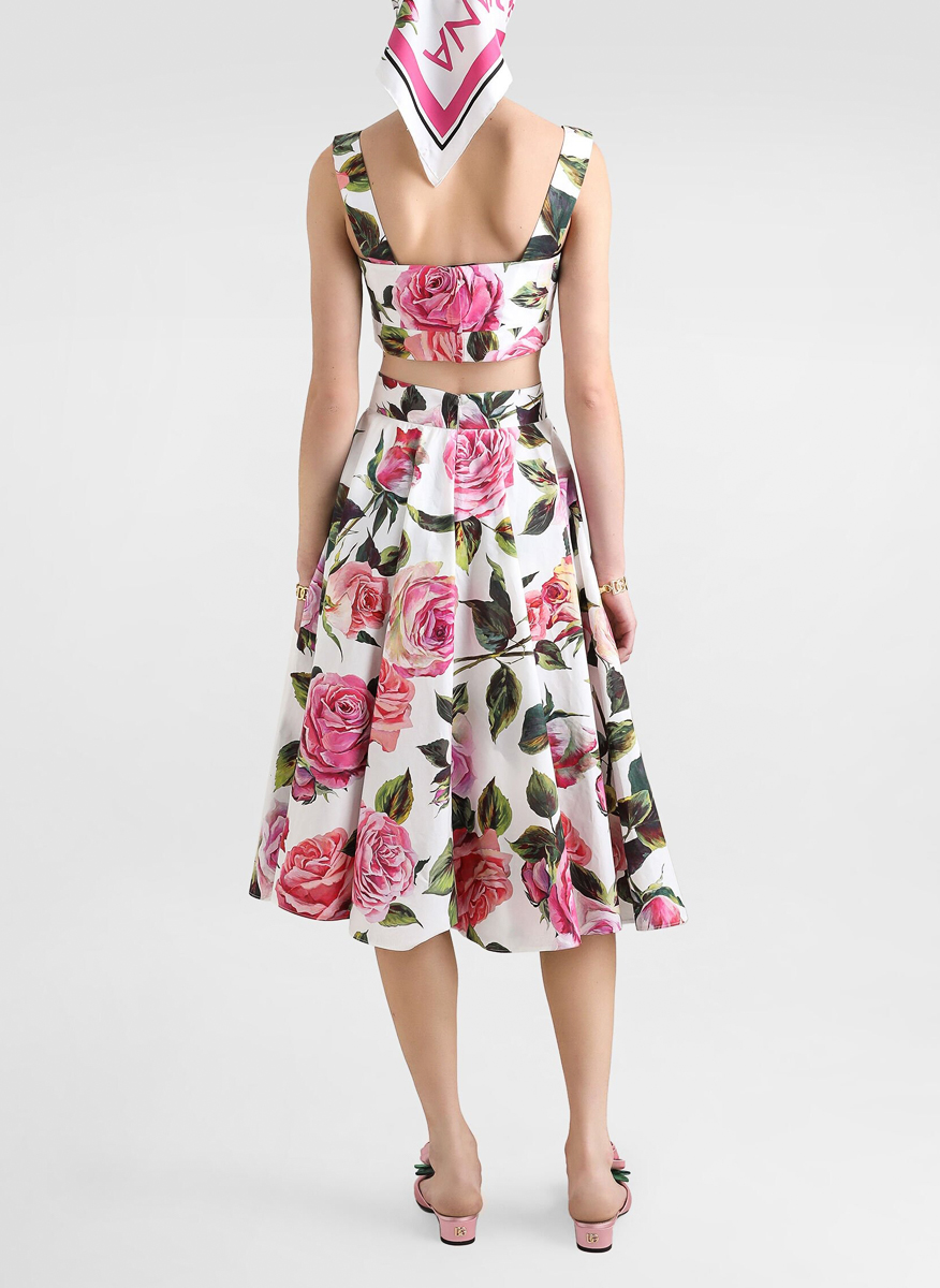 Пола с 'Rose' принт Dolce&Gabbana