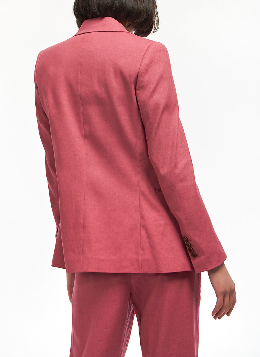 Brunello Cucinelli silk and virgin wool blend tailored double-breasted blazer
