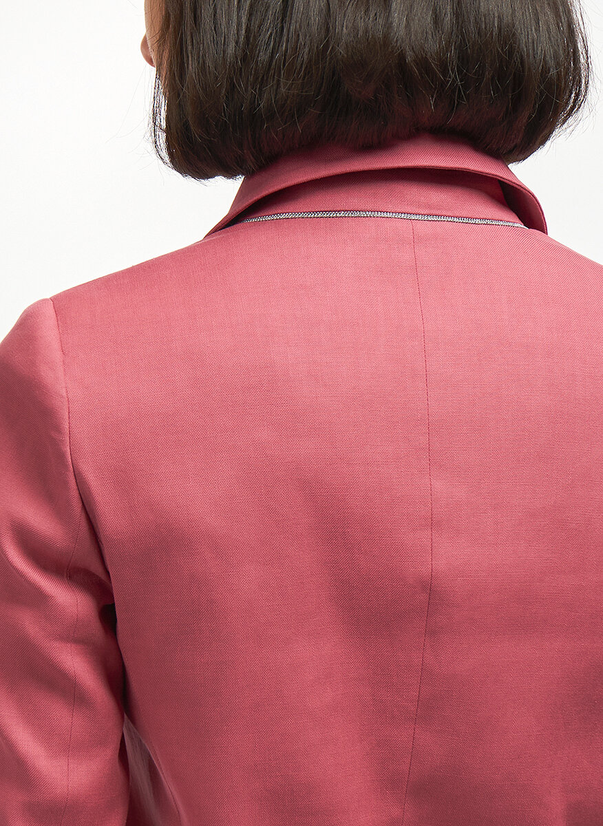 Brunello Cucinelli silk and virgin wool blend tailored double-breasted blazer