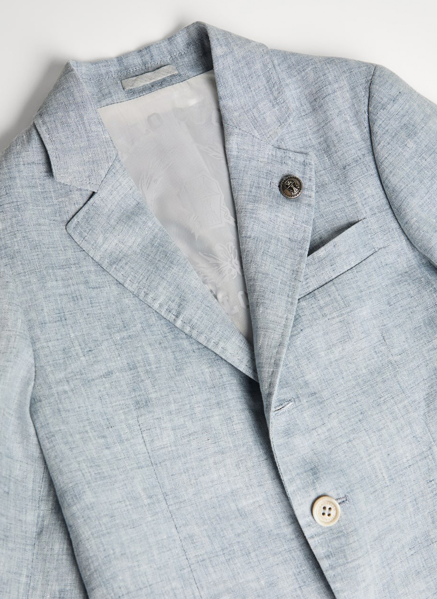 Brunello Cucinelli Kids 6 jacket in linen