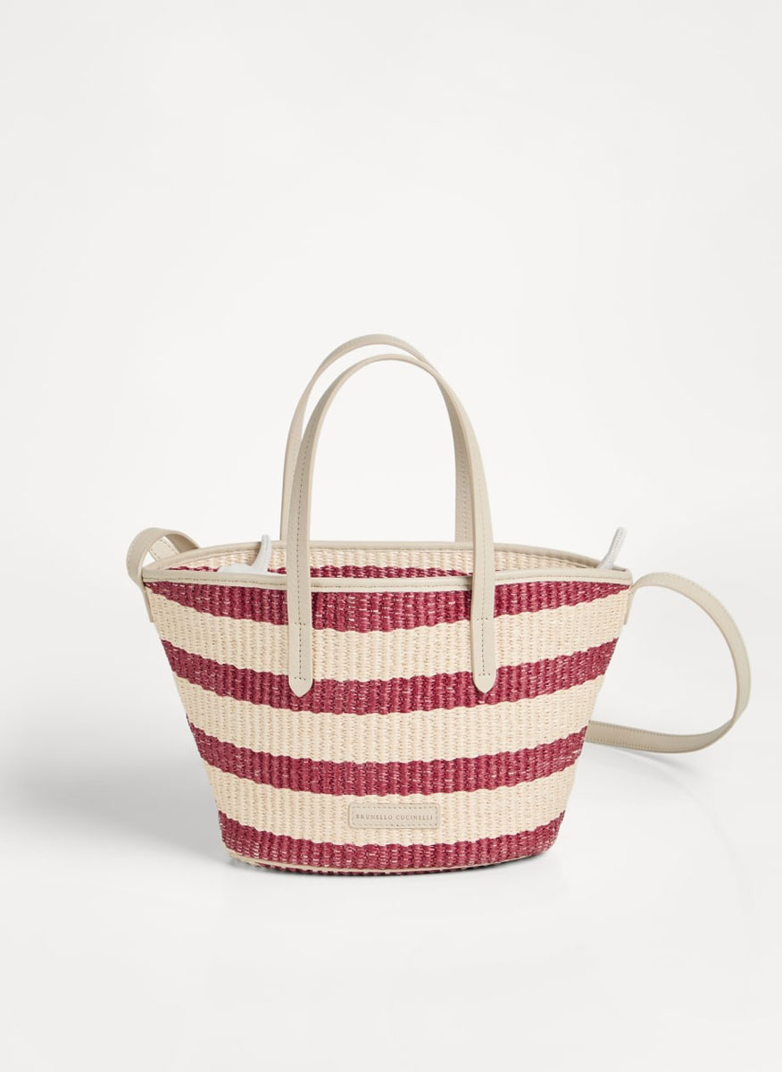 Чанта с раиран дизайн Brunello Cucinelli Kids
