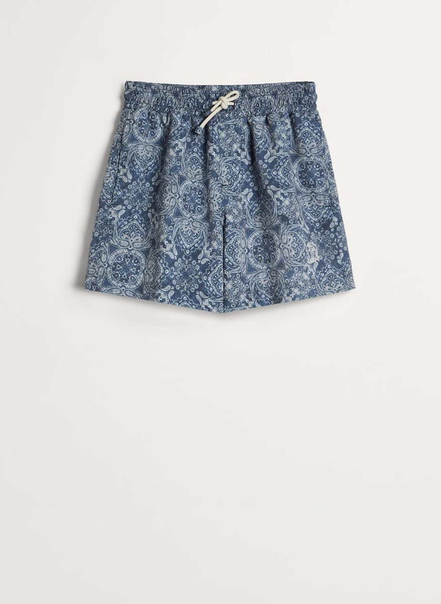 Бански с Paisley принт Brunello Cucinelli Kids 6
