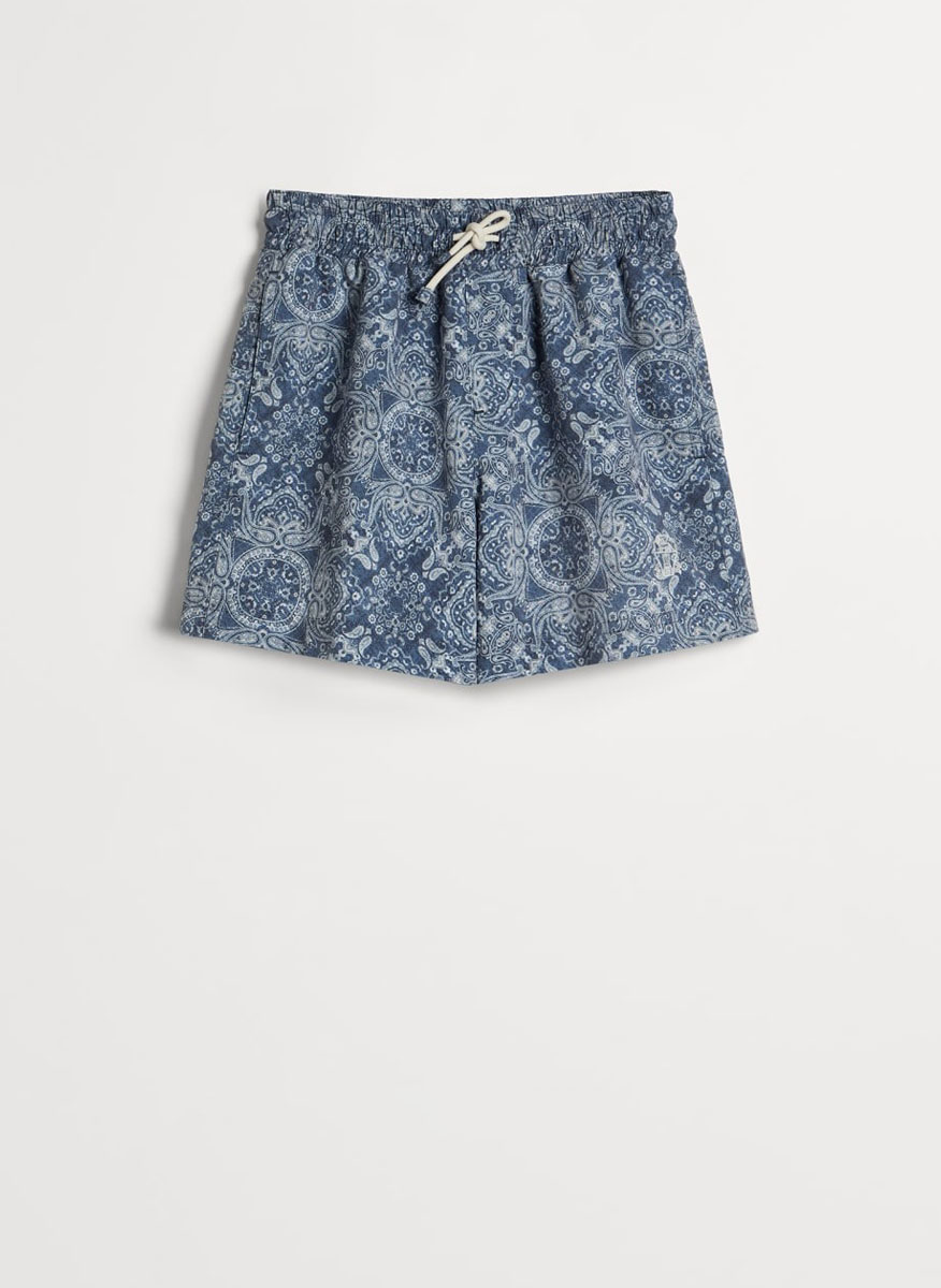 Бански с Paisley принт Brunello Cucinelli Kids 6