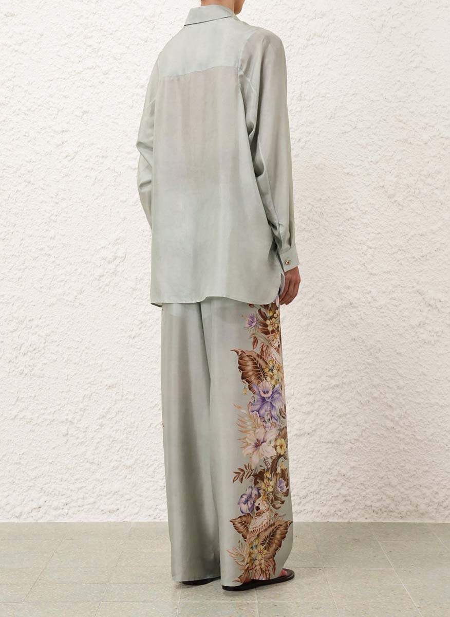 Zimmermann 'Coco' silk printed trousers