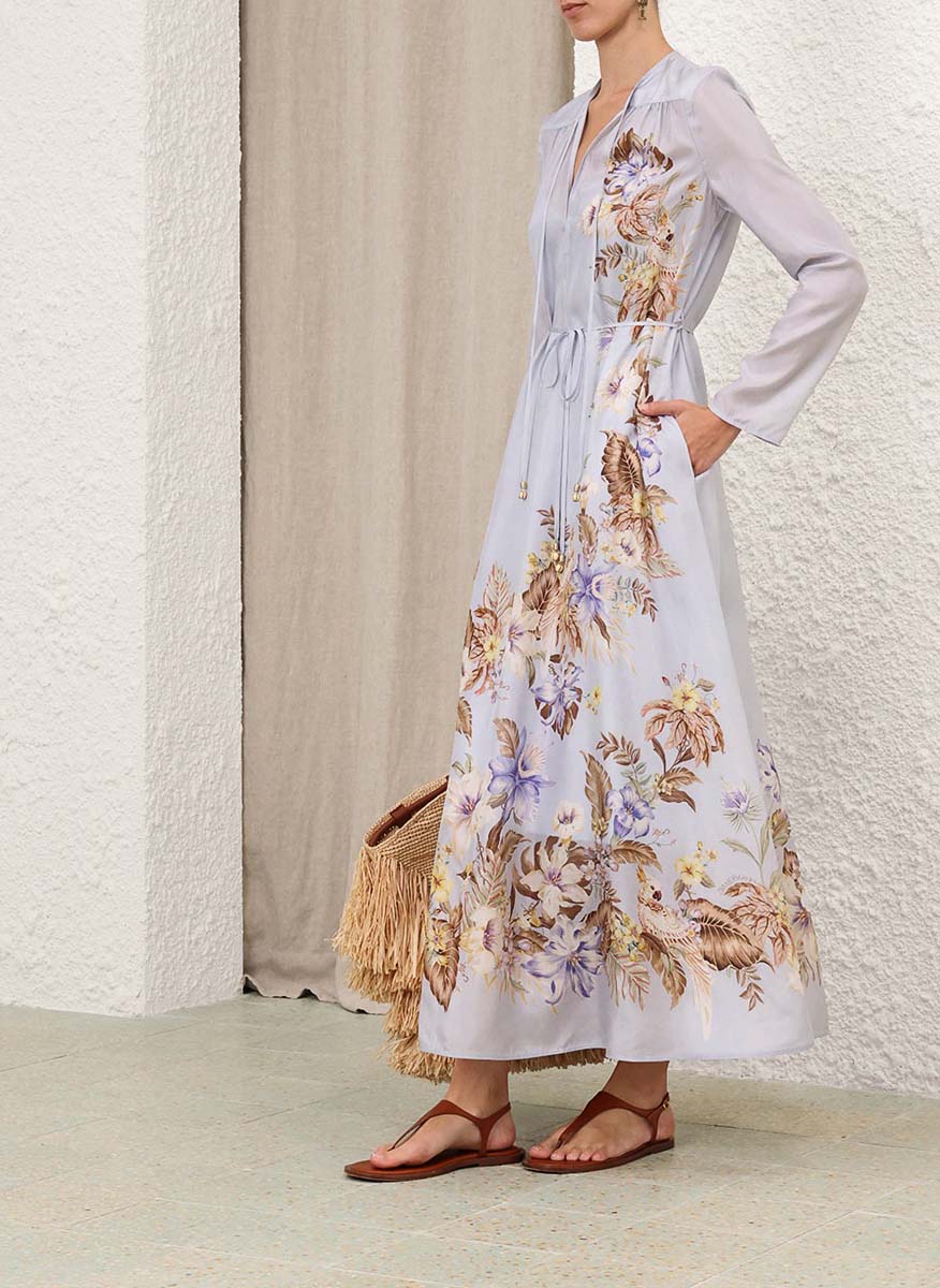 Zimmermann 'Coco' silk maxi dress with floral print