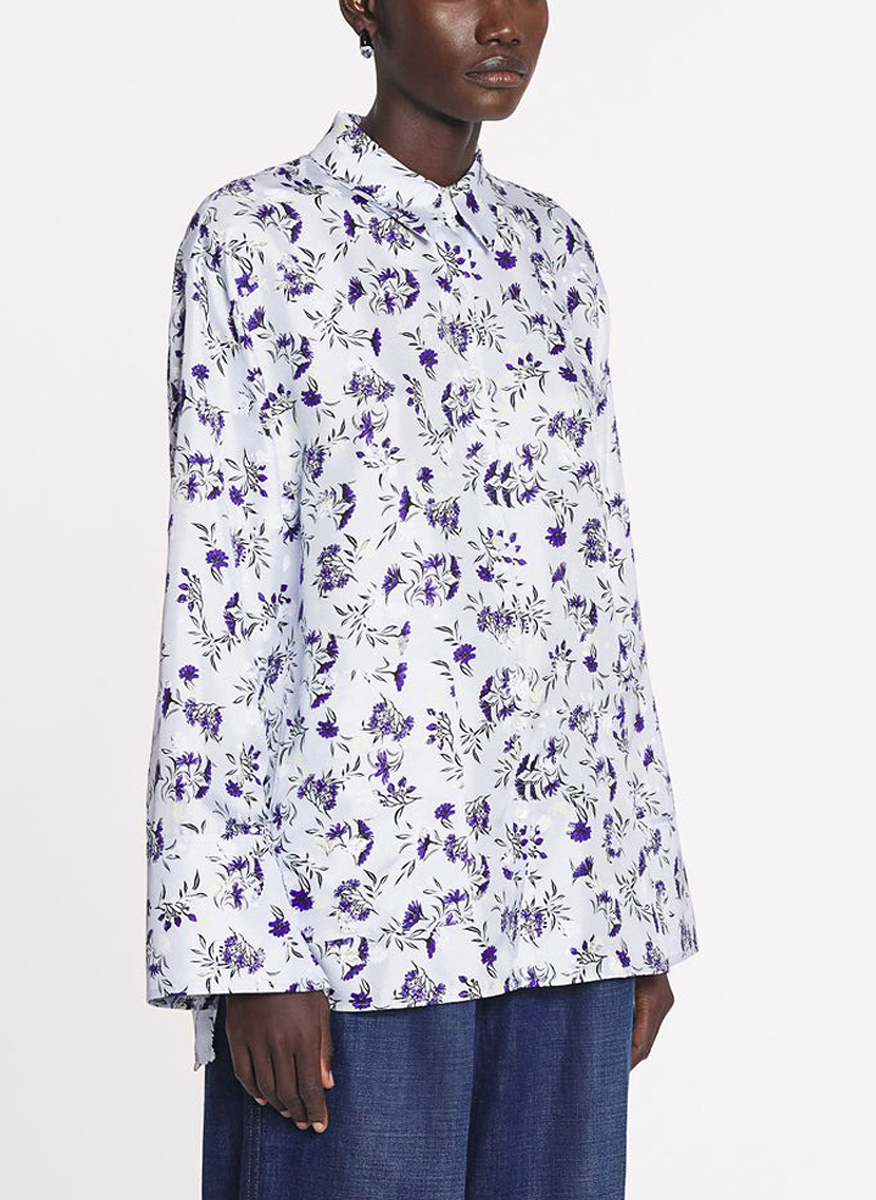 Lanvin print silk shirt