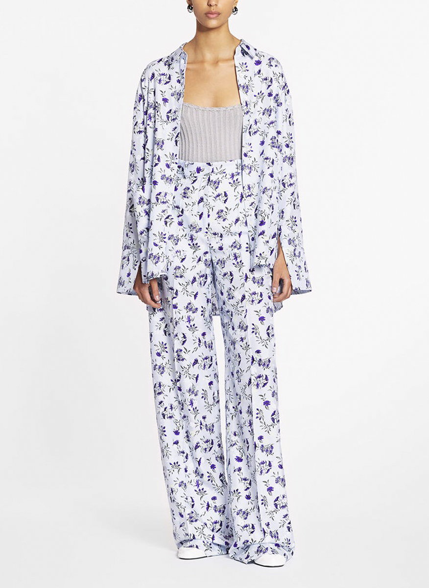 Lanvin pyjama fit trousers in silk