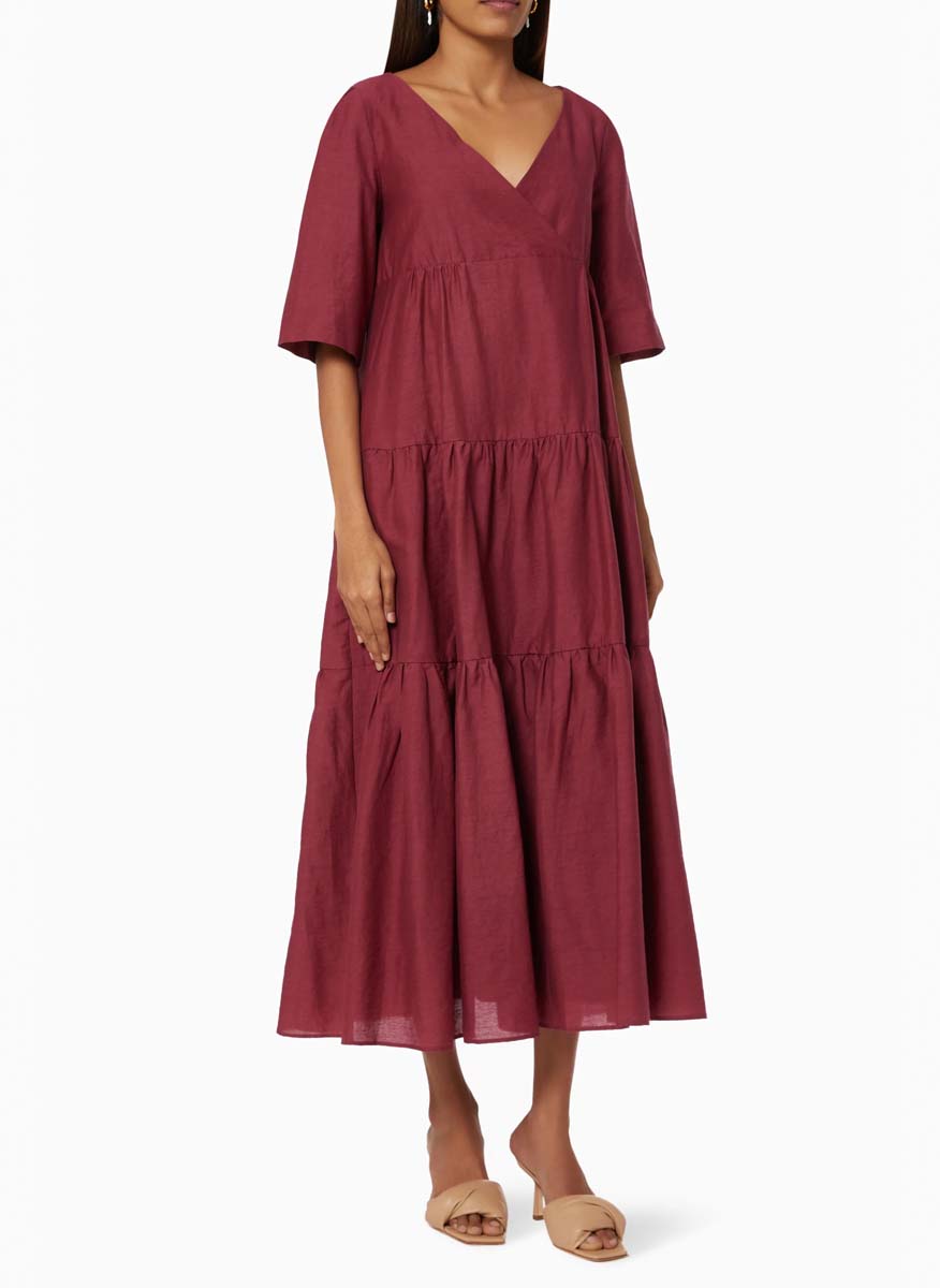 Ленена рокля Weekend Max Mara Tevere