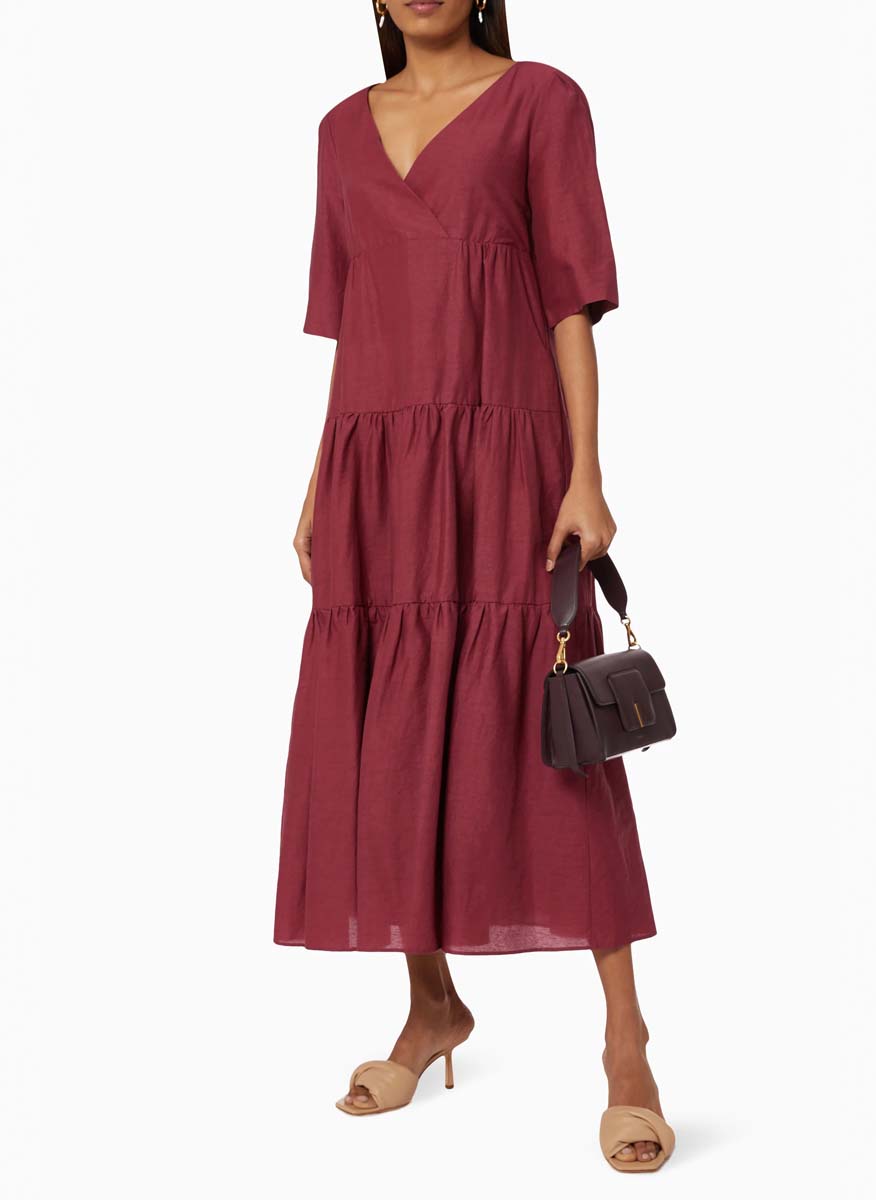 Ленена рокля Weekend Max Mara Tevere