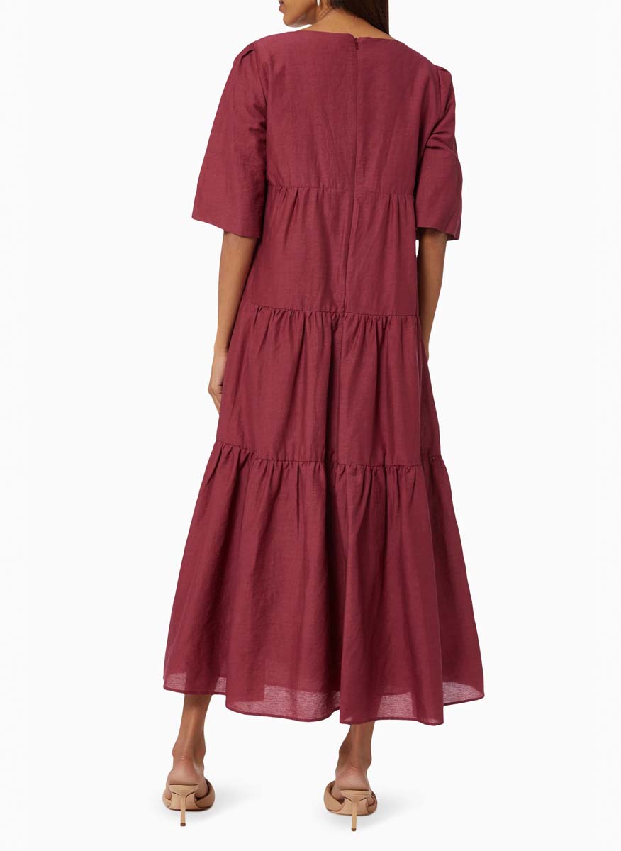 Ленена рокля Weekend Max Mara Tevere