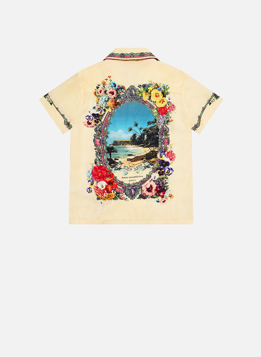 Camilla Kids 4-10 shirt with 'Bathing Bombshell' print