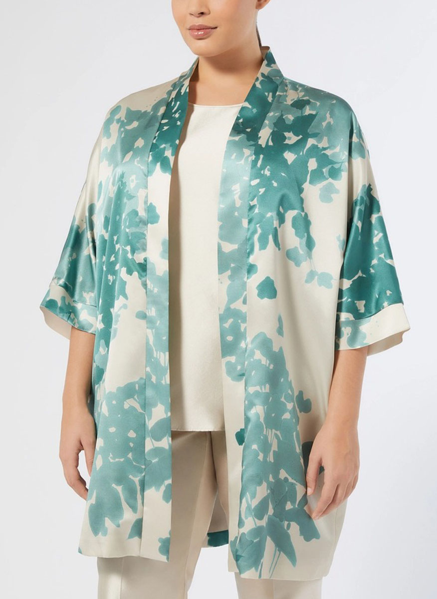 Marina Rinaldi Fano silk duster coat