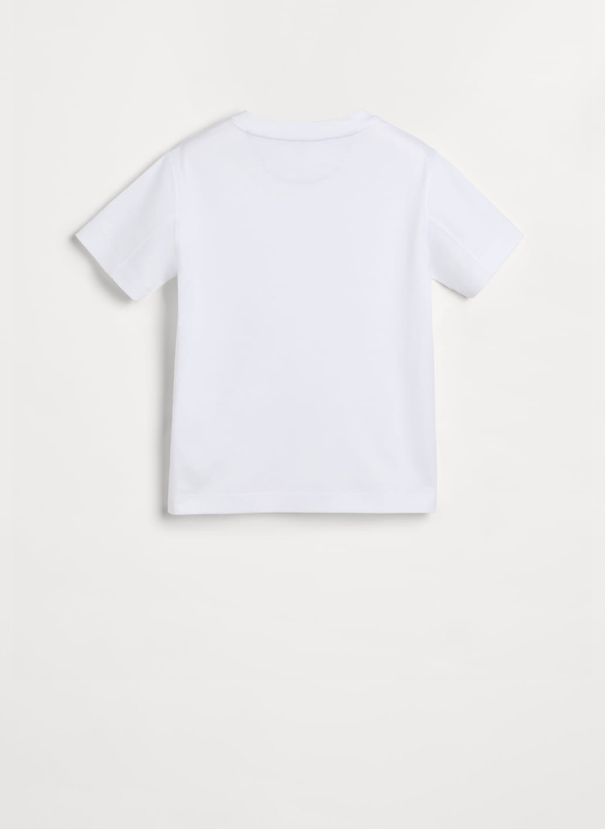 Тишърт с принт 'Black Tie Club' Brunello Cucinelli Kids 10