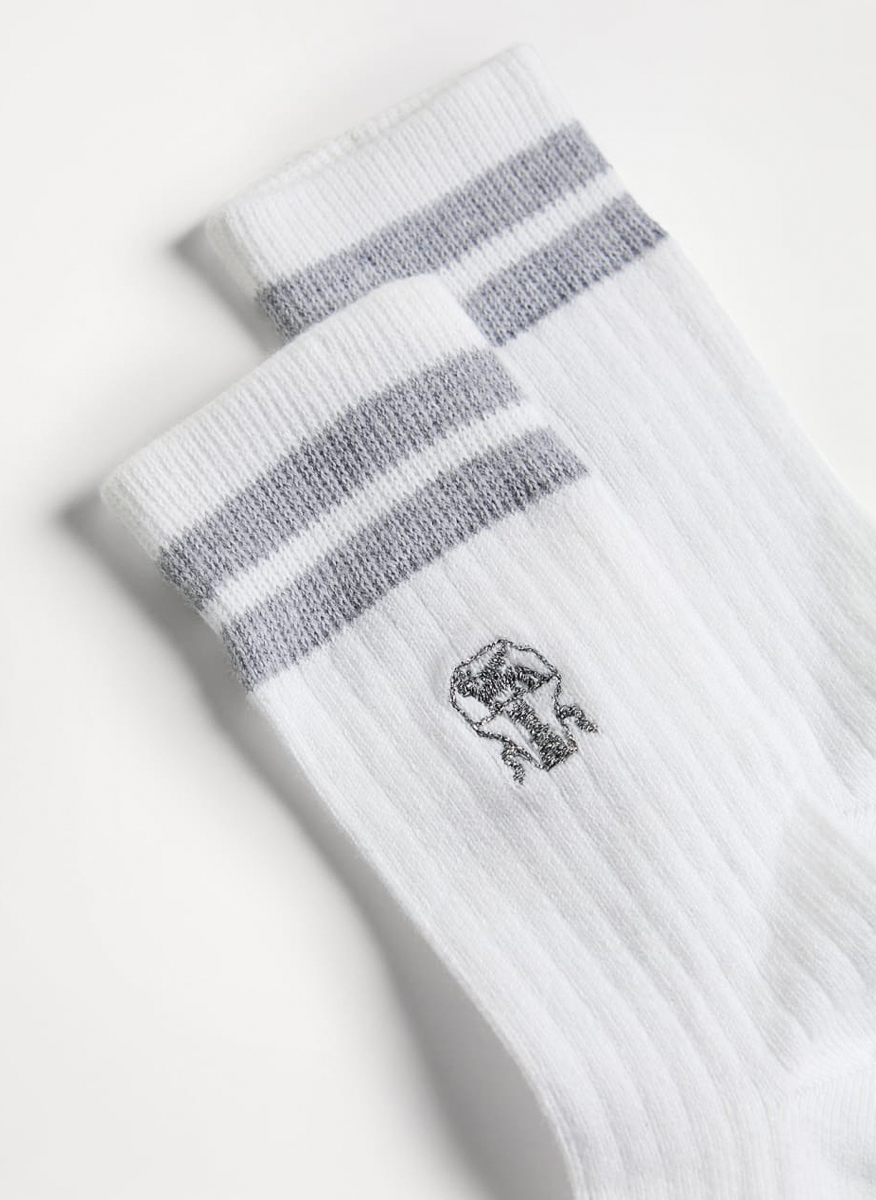 Brunello Cucinelli Kids socks with embroidered logo