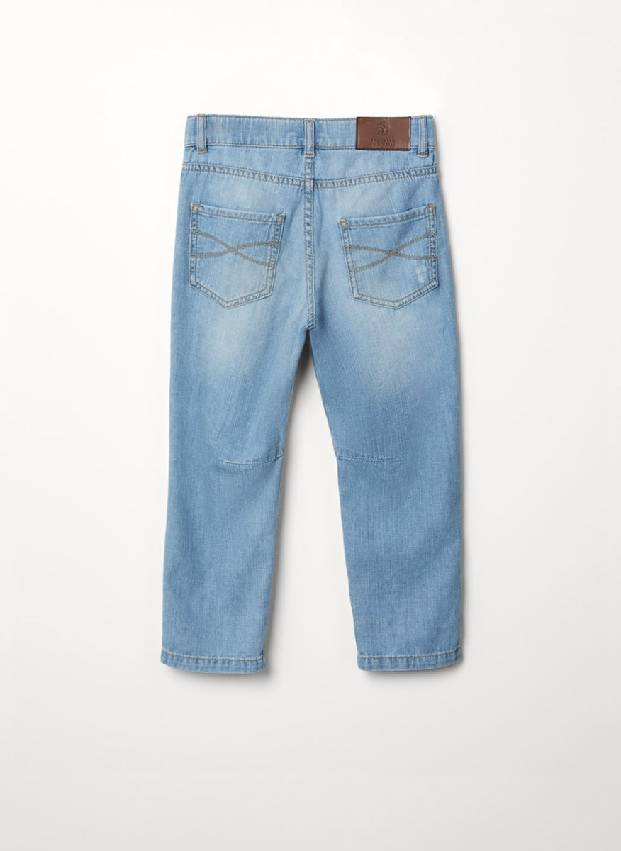 Brunello Cucinelli Kids 10 denim trousers