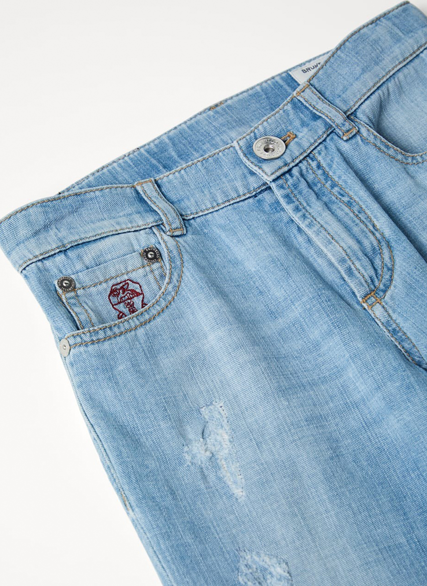 Brunello Cucinelli Kids 10 denim trousers